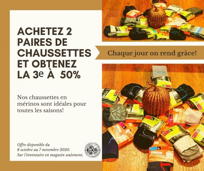 Promotion chaussettes