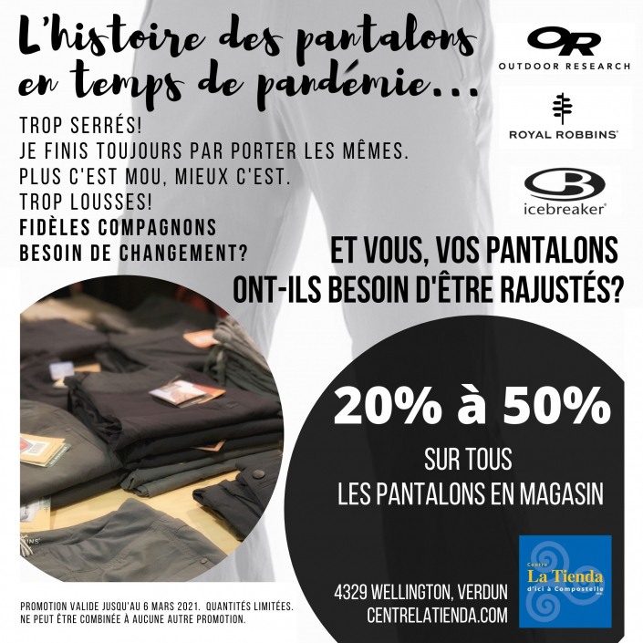 Promotion pantalons